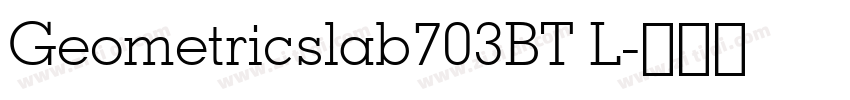 Geometricslab703BT L字体转换